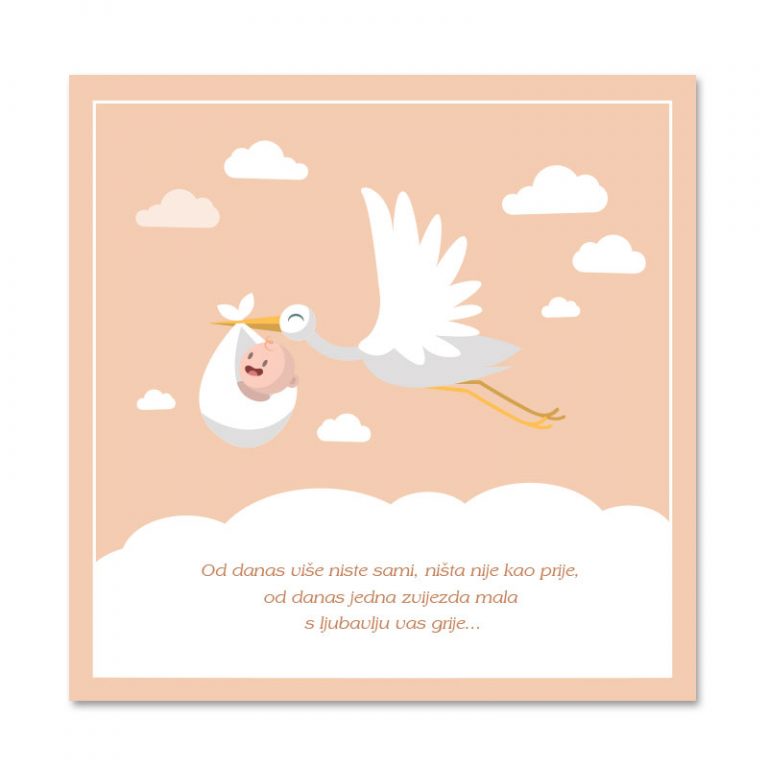 Slike na platnu dječje slike roda beba rođenje Etic