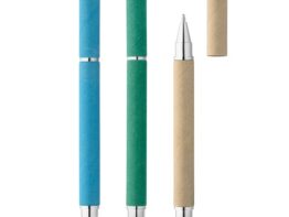 PAPYRUS. Kemijska olovka od kraft papira i ABS-a sa dodirnim vrhom (91621)