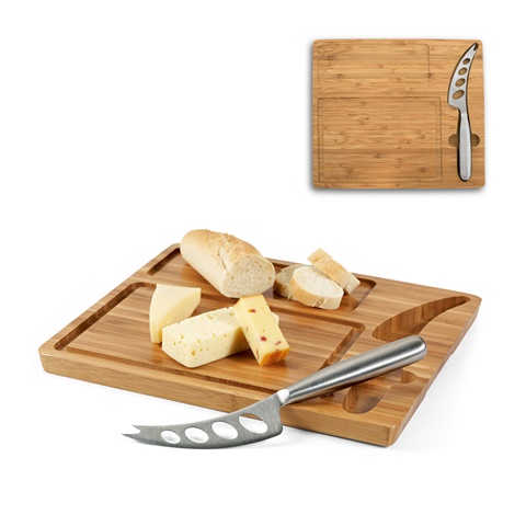 MALVIA. Daska za sir od bambusa sa nožem (93975)