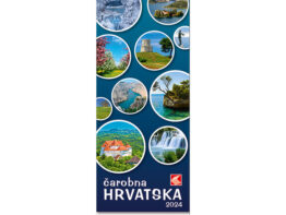 Kalendar “Čarobna Hrvatska” uski okomiti, 13 listova, spirala