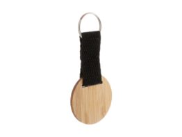 Stropp, bamboo keyring, round