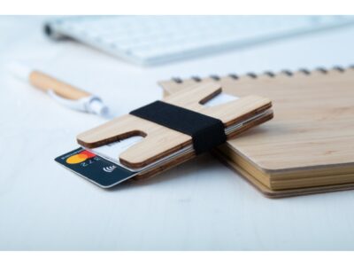 Wolly, bamboo card holder wallet