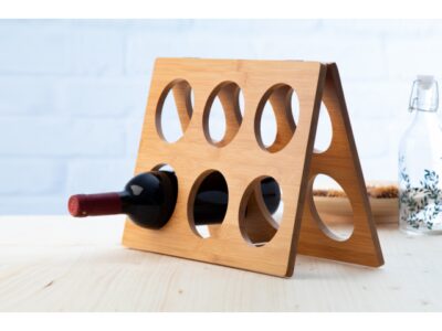 Albarino, bamboo wine rack