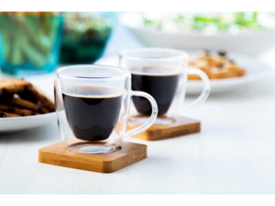 Mocaboo, glass espresso cup set