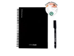 STARTER KIT INFINITEBOOK A5. Infinitebook sa savitljivim koricama i 15 običnih stranica bijele ploče (33203)