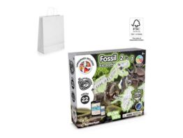 2 in 1 Fossil Excavation Kit II. Edukativna igra isporučuje se s poklon vrećicom od kraft papira (90 g/m²), izrađen od FSC™ certificiranog materijala i drugih kontroliranih materijala (35824)