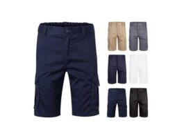 VL HEBE. Rastezljive bermude s više džepova (240 g/m²), od pamuka (46%), EME (38%) i poliestera (16%) (36017)