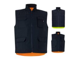 VL DIANA. Podstavljeni prsluk (220g/m²), dvostruki i s više džepova, od poliestera (100%), s patentnim zatvaračem i dvostrukim izvlakačem (36048)