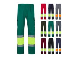 VL POSEIDON. Dvobojne hlače od kepera s više džepova (210 g/m²), od pamuka (20%) i poliestera (80%) (36054)