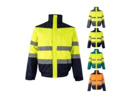 VL JUPITER LARGE. Dvobojna podstavljena jakna (180g/m²) od poliestera (100%), s PU premazom (36060)