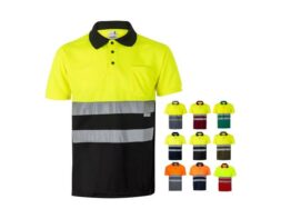 VL CUPID. Dvobojna bird-eye polo majica (160g/m²) s kratkim rukavima, od poliestera (100%) (36063)