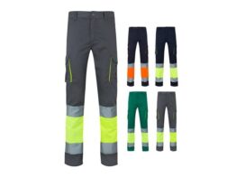 VL ZEUS. Dvobojne rastezljive hlače s više džepova (240g/m²), od pamuka (46%), EME (38%) i poliestera (16%) (36087)