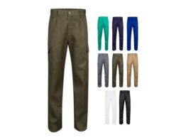 VL AINE. Hlače od kepera s više džepova (190g/m²), od pamuka (20%) i poliestera (80%) (36112)
