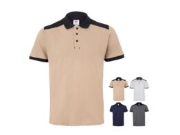 VL VELES. Dvobojna rastezljiva piqué polo majica (200g/m²) s kratkim rukavima, od poliestera (96%) i elastina (4%) (36148)