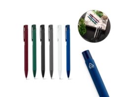 CLINT. Kemijska olovka od recikliranog aluminija (100% rAL) s gumenim završetkom (91944)