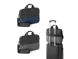 GENOA. Podstavljena torba za prijenosno računalo od 600D recikliranog poliestera visoke gustoće 15″ (92086)