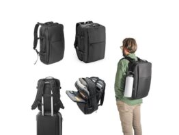 DALLAS. Putni ruksak od recikliranog 600D poliestera visoke gustoće za prijenosno računalo od 17.3″ (92318)