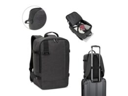 CIES. Ruksak razvijen kako bi zadovoljio dimenzije koje zahtijevaju avio kompanije od 600D recikliranog poliestera visoke gustoće (92361)