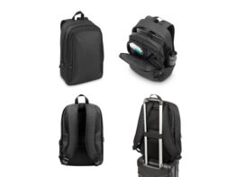 DRAMMEN. Ruksak za prijenosno računalo od 600D recikliranog poliestera visoke gustoće (92378)