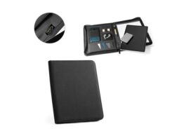 EMERGE FOLDER. 300 D recikliranog poliestera (100% rPET) A4 mapa s patentnim zatvaračem (93579)