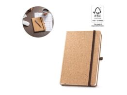 HAWKINS A5. A5 plutena bilježnica s običnim stranicama od FSC™ certificiranog materijala i drugih kontroliranih materijala (93807)