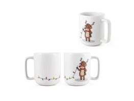 REINDEER. Šalica s božićnim printom 330 mL (94282)