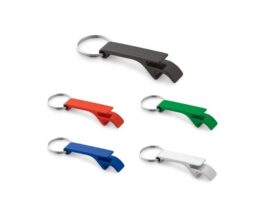 RE-BAITT. Privjesak za ključeve s otvaračem za kapsule od recikliranog aluminija (100% rAL) (95090)