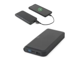 BECKER 10. Power bank kapaciteta 10’000 mAh izrađen od recikliranog ABS-a (100 % rABS) s 15W superbrzim bežičnim punjačem (97214)