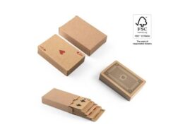 FISCHER. Špil od 54 klasične karte od kraft papira, od FSC™ certificiranog materijala i drugih kontroliranih materijala (98149)