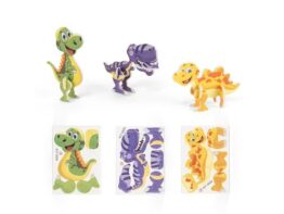 DINOSAURUS. 3D puzzle od papira i EVA u obliku dinosaura (98152)