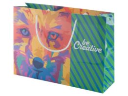 CreaShop H, custom made paper shopping bag, horizontal