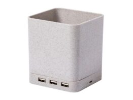 Ampdesk, multifunctional pen holder