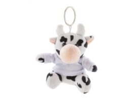 CowFob, plush cow keyring