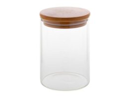 Momomi, glass storage jar