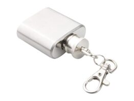 Norge, keyring with hip flask
