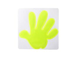 Astana, reflective sticker, hand