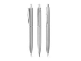 DOOLI. Kemijska olovka od nehrđajućeg čelika (53% recikliranog), s sjajnom površinom (91981)