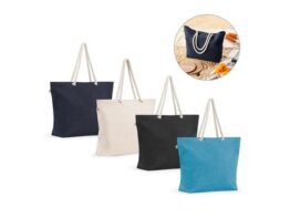 ATHENS. Plažna torba od recikliranog pamuka (70%) i recikliranog poliestera (30%), 220 g/m² (92539)