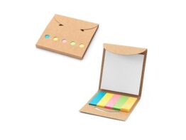 AINSLEY. 2-u-1 uredski set od 100% recikliranog papira s 6 samoljepljivih blokića (93663)