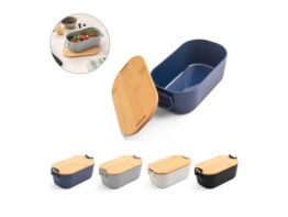 MAHLEB. Hermetička posuda od PP plastike s poklopcem od bambusa (94390)