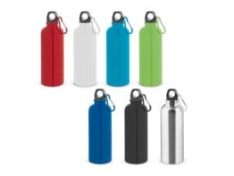 KELCE. Jednostruki zid boca od nehrđajućeg čelika s karabiner kopčom 550 ml (94392)