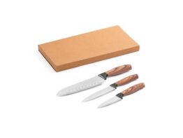 BAHARAT. Set od 3 kuhinjska noža s oštricama od nehrđajućeg čelika i ergonomskim drškama (94395)