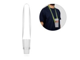 BRADFORD. Vrpca i držač za čašu za sublimaciju od recikliranog poliestera (100% rPET) (94413)