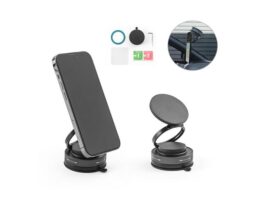 KEPLER. Magnetni držač za mobitel s vakuumskim sustavom pričvršćivanja za glatke i grube površine (rotacija 360°) (97218)