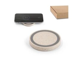 CUVIER. Bežični punjač od 15 W od reciklirani ABS (65% rABS) i vlakna pšenične slame (35%) (97929)