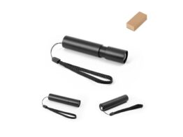 BRUCE. Punjačka svjetiljka izrađena od recikliranog aluminija (100% rAL) s produživim vrhom od 30 mm (98164)