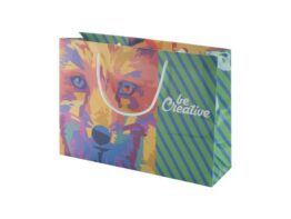 CreaShop H, custom made paper shopping bag, horizontal