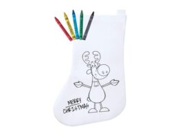 Plicom, colouring Christmas stocking