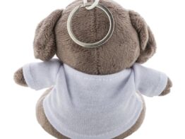 DogFob, plush dog keyring