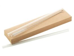 GlasSip, glass straw set